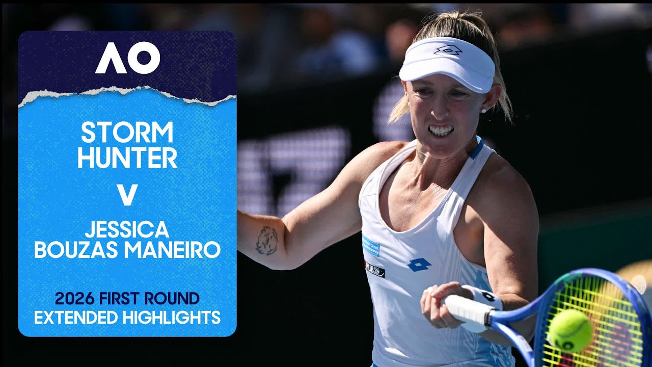 Storm Hunter v Jessica Bouzas Maneiro Extended Highlights | Australian Open 2026 First Round