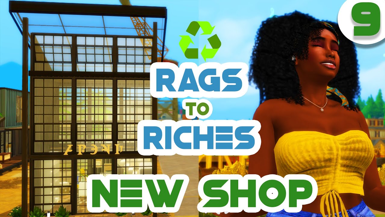 ♻️ Recycled Rags to Riches ♻️The Sims 4 Eco Lifestyle 🌿 9 NEW SHOP