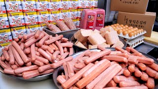 한달에 햄 사용량 1톤!! 라면사리, 공기밥 공짜로 주는 햄 폭탄 부대찌개 / Sausage Stew | Korean Street Food