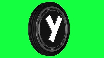 The Letter Y Logo Loop Green Screen Chroma Animation