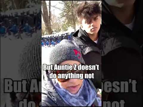 Indian Auntie Meets Sledding