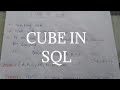 CUBE with GROUP BY CLAUSE||