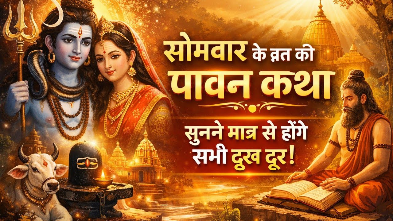 Somwar special। Somwar Ke Vrat Ki Pawan Katha | Sunte Hi Door Honge Sabhi Dukh | Shiv Bhakti Katha