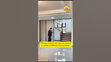 The invisible partition door with no drilling design only takes 15 minutes to install