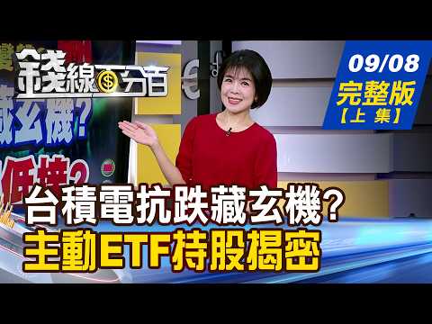 【錢線百分百】20260908完整版(上集)《台積電抗跌藏玄機? 護盤股準備低接? 3DIC聯盟下一波誰接棒? 新飆股"錢"景曝!》│非凡財經新聞