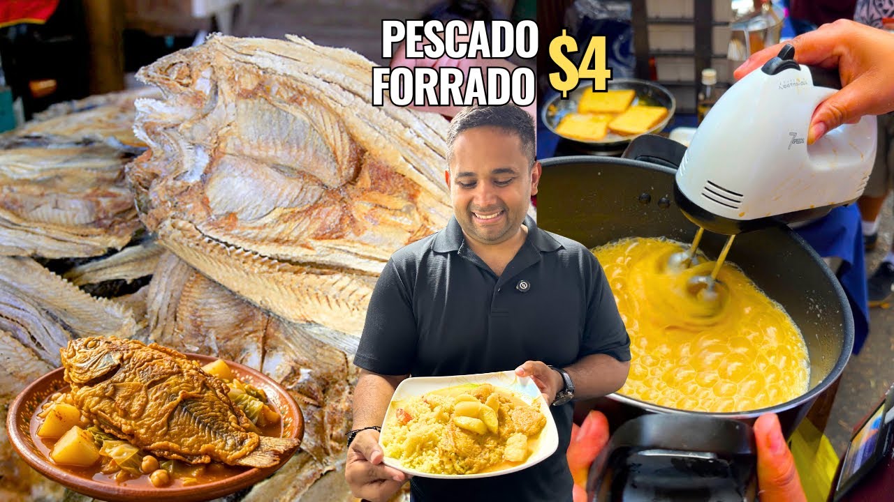 TEMPORADA DE PESCADO SECO O PESCADO FORRADO EN HUEVO en El Mercado de San Salvador 