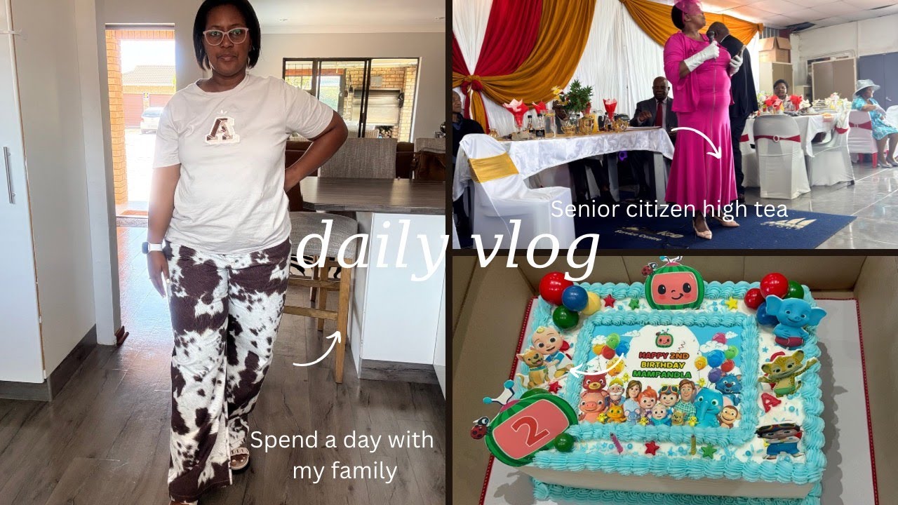 Lulonke's making steak, I'm making amagwinya, Lumi's turning 2, Attending a senior citizen event