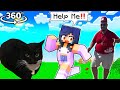 WHO CAN Save APHMAU From MAXWELL The CAT &amp; SKIBIDI BOP YES YES YES GUY in Minecraft 360°