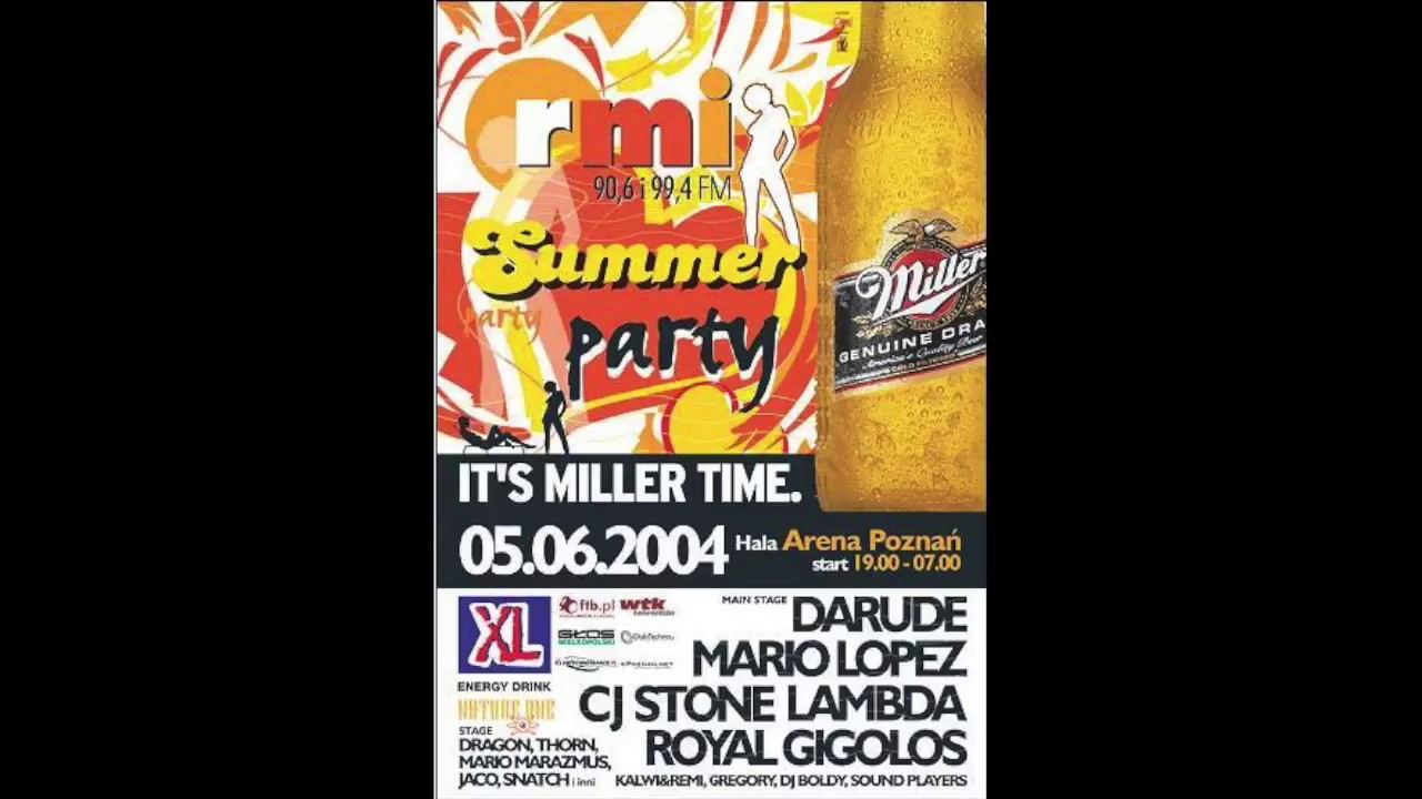 RMI Summer Party 2004 dj team Lambda Hold on tight live Poznan arena
