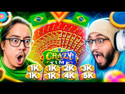 WE PLAYED THE *NEW* EXCLUSIVE BRAZILIAN CRAZY TIME AND HAD AN INSANE WIN!!!