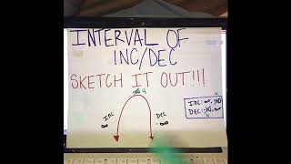 interval of inc and dec