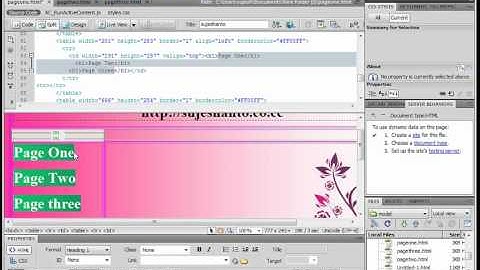 Dw in Tamil part  8 using dreamweaver