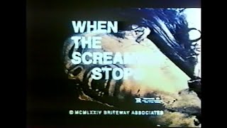 When The Screaming Stops (1973) TV Spot Trailer