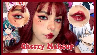 Cherry makeup aesthetic ♡ / Maquillaje de cerecita