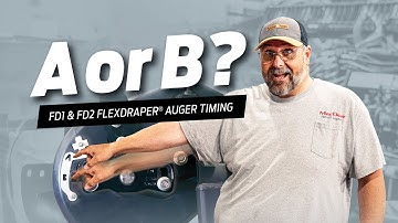 MacDon How To - FD1 & FD2 FlexDraper® Headers - Feed Auger Finger Timing