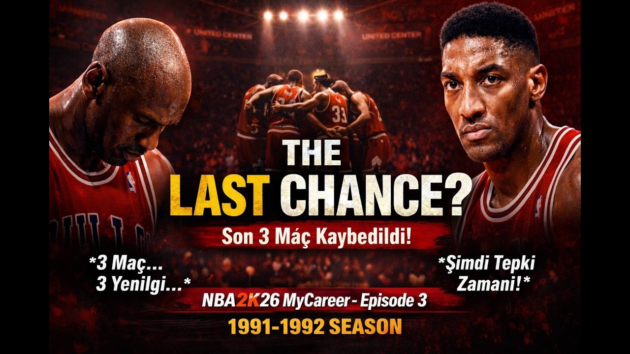 NBA2K26-Chicago Bulls Kariyer #3 | 3 Maçtır Kaybediyoruz… Jordan Tepki Verecek mi? (1991-92 Sezonu)