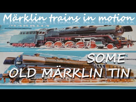 メルクリン、NO8034.8037 クルッ、ローリー、トレイラー　1950年代末 Some old Märklin tin. - YouTube