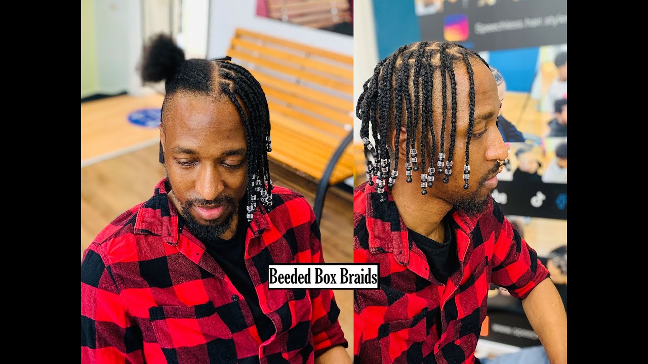 How To Box Braids With Extensions & Beeds| My Grip Game