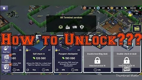 How to: Unlock... | Airport Simulator: First Class