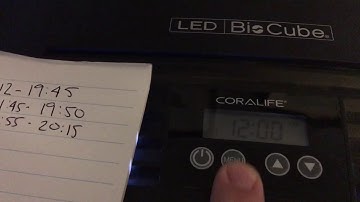 How to set a the lights on your Biocube LED