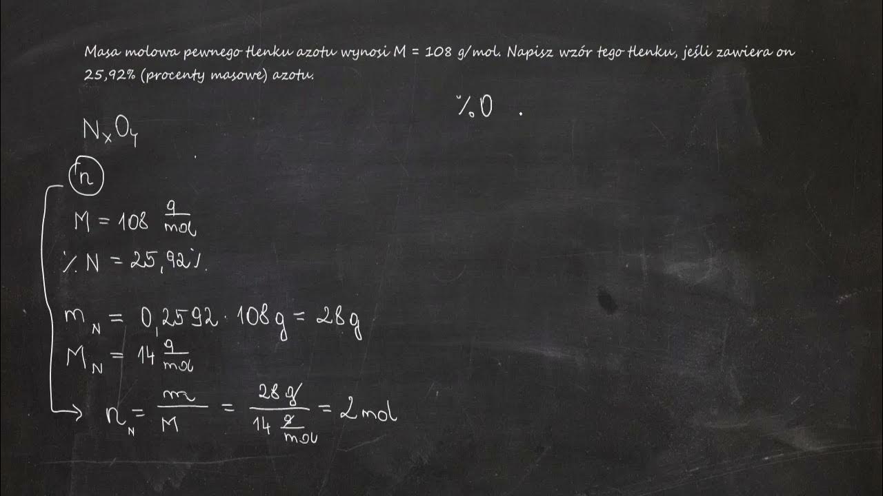Masa Cząsteczkowa Tlenku Węgla 4 Masa molowa pewnego tlenku azotu wynosi M=108 g/mol. Napisz wzór tego