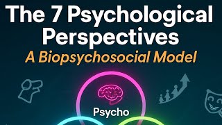 The 7 Psychological Perspectives - (A Biopsychosocial Model) Must Watch!