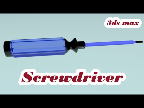 Screwdriver modeling in 3ds max / create Screwdriver in 3ds max no plugin  - Loft Tutorial