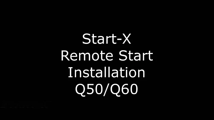Start-X Remote Start for Q50/Q60