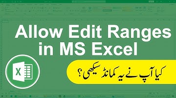 Allow Edit Ranges In MS Excel | Allow Users To Edit Range || Use Review Tab In MS Excel