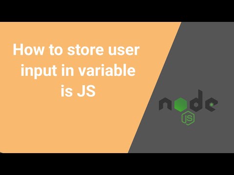 How to store user input in variable in JavaScript