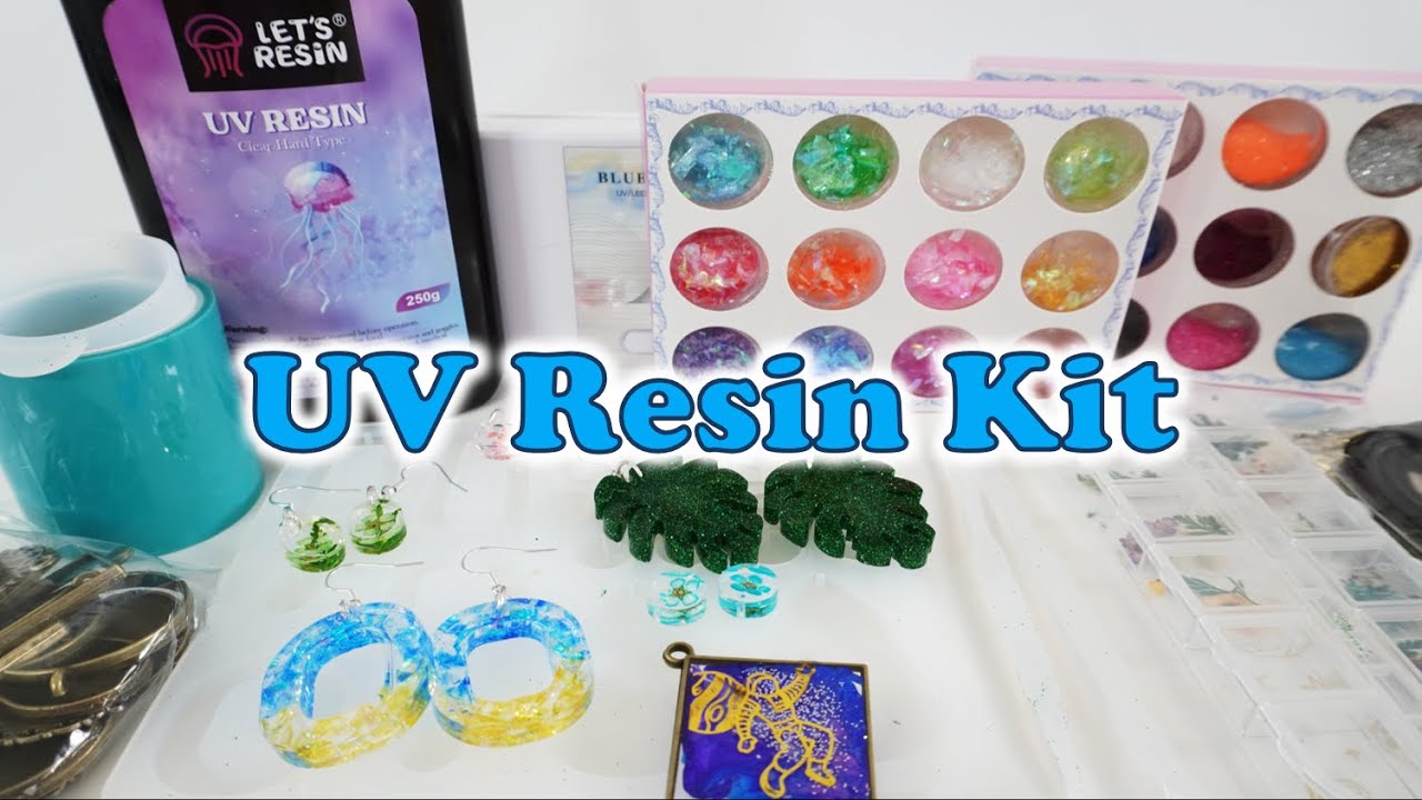 Uv Resin Kit Dried Flowers Pendant Silicone Mold With Uv - Temu