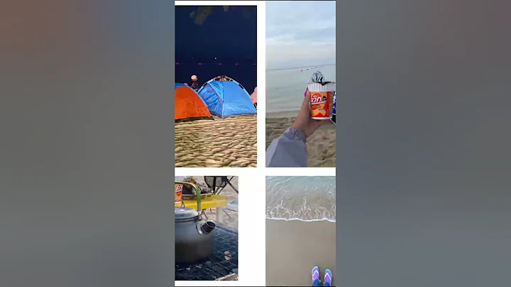 , lets camping at Otres beach  #trip #vlog #campin...