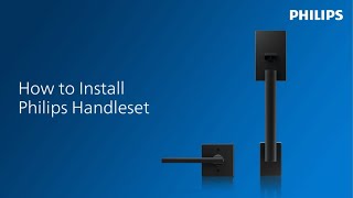 How to install Philips handleset