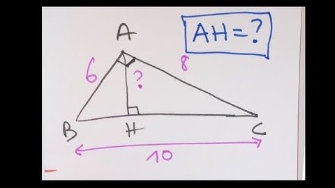 ♦️♦️Calculer la hauteur d