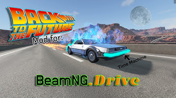 Using The DeLorean Time Machine In Beamng.Drive!