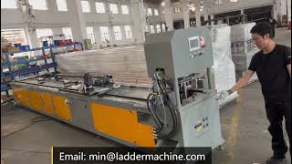 Ev merdiveni adımı için otomatik kesme ve delme makinesi, merdiven yapma makinesi