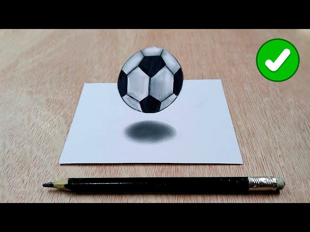 Cómo dibujar una PELOTA DE FÚTBOL de manera fácil (Método dibujo