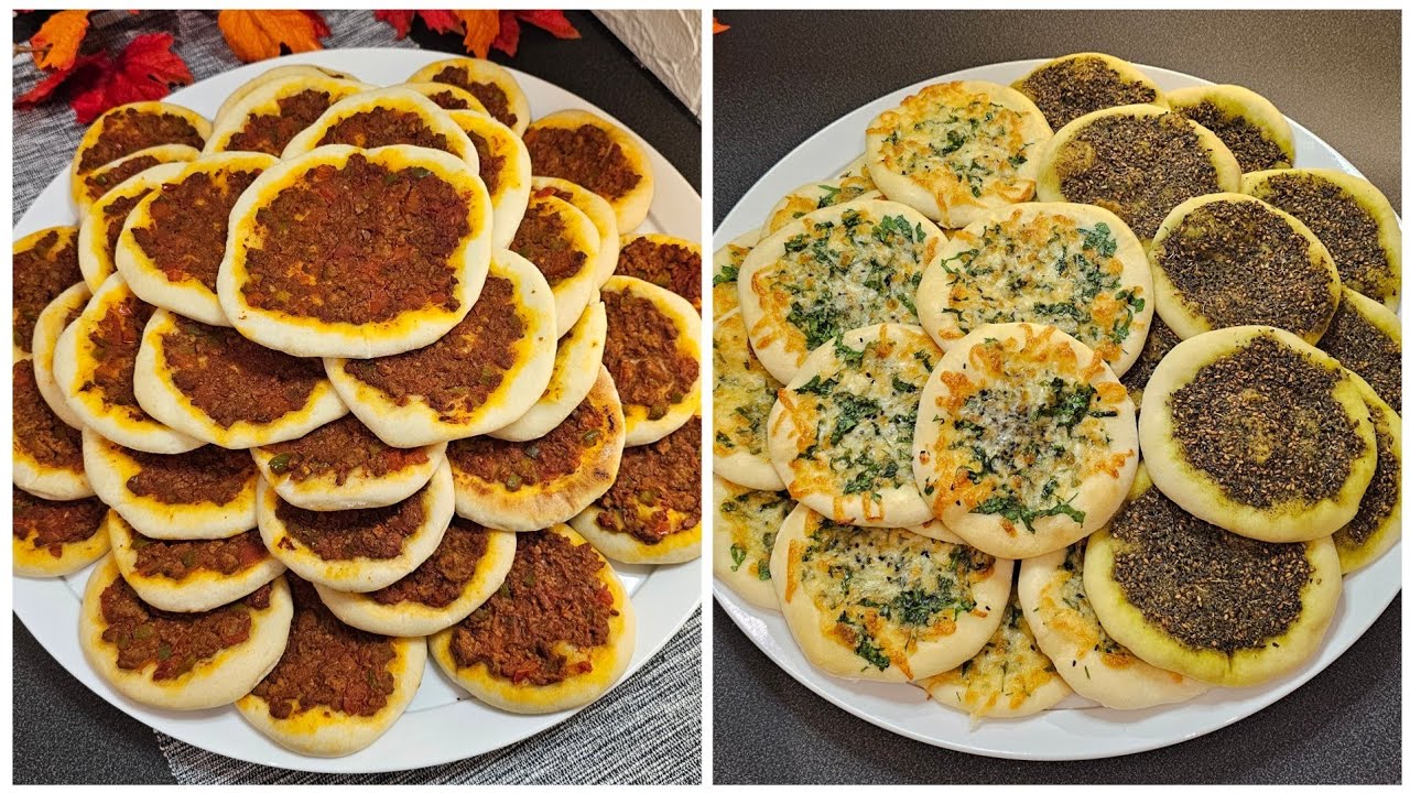 اطيب لحم بعجين بالحشوة المميزة الشهيرة مع سر الطراوة لآخر قطعه ومعجنات بالجبن تجنن بعجينتي السحريه