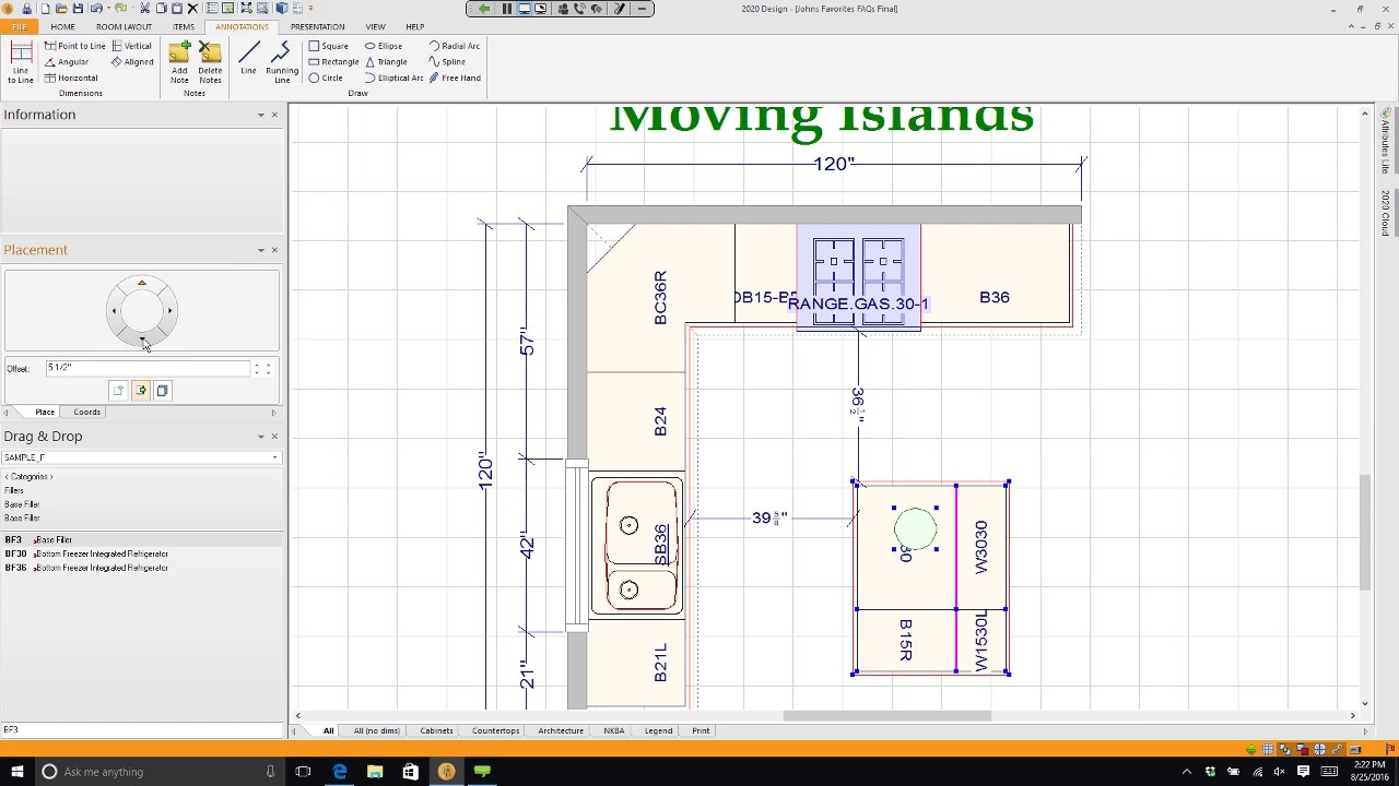 2020 Design Tips: Moving Islands Accurately - YouTube