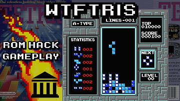 WTFtris (NES) • Gameplay (Tetris ROM Hack)