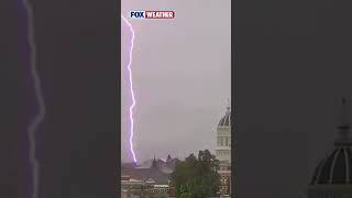 Lightning Strike Illuminates Missouri Sky