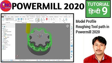 Model Profile Roughing Toolpath in Powermill 2020