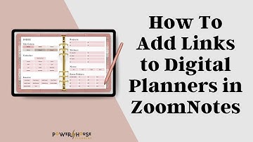 How To Add Links To Digital Planners In ZoomNotes | Create Links In ZoomNotes Notebooks
