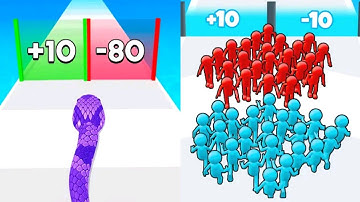 Snake Run Race VS  Join Clash 3D / All Max Levels Gameplay Android,ios New Update