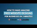 How I Build Professional Website Designs for FREE in Under 3 Minutes