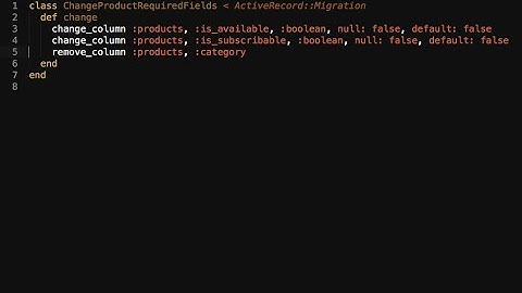 Removing a column from a database using migrations in Rails