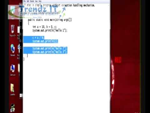 Session on Java Programming at Trendz IT by Mr. "JAVA" Nageshwar Rao