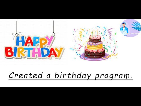 | Made a Birthday program in python | #shorts