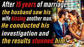 After 15 years of marriage, the husband saw his wife kissing another man. He conducted his