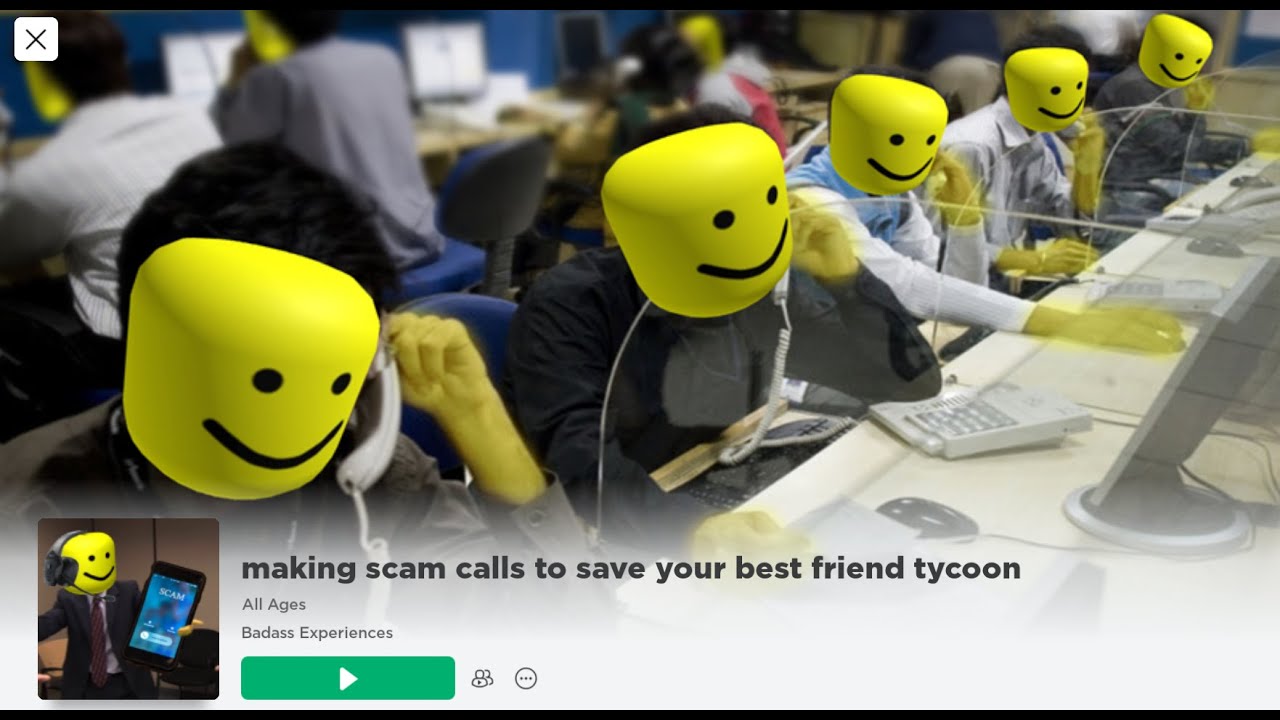 Roblox make spam calls to save your best friend YouTube